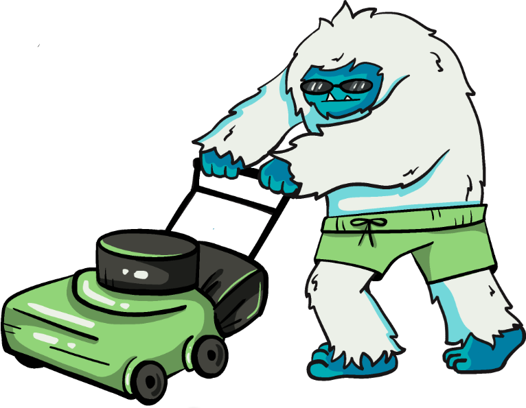 Yeti with summer glasses
